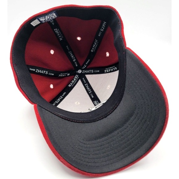 SOUTH CAROLINA GAMECOCKS HAT CAP NCAA ZEPHYR SZ M/L CRIMSON FITTED CWS COCKS - Picture 6 of 7